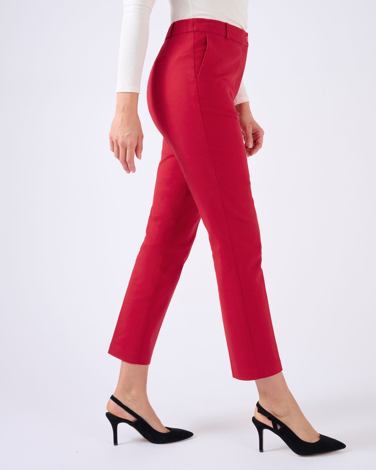 Pantalon 7/8ème satin de coton