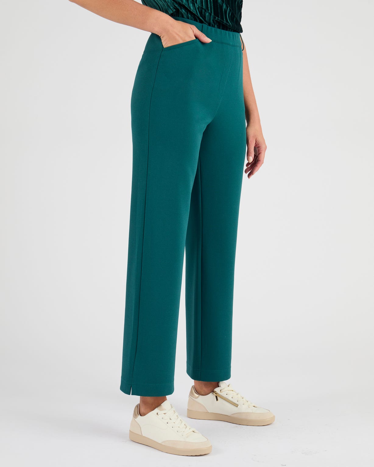 Pantalon 7/8ème maille crêpe