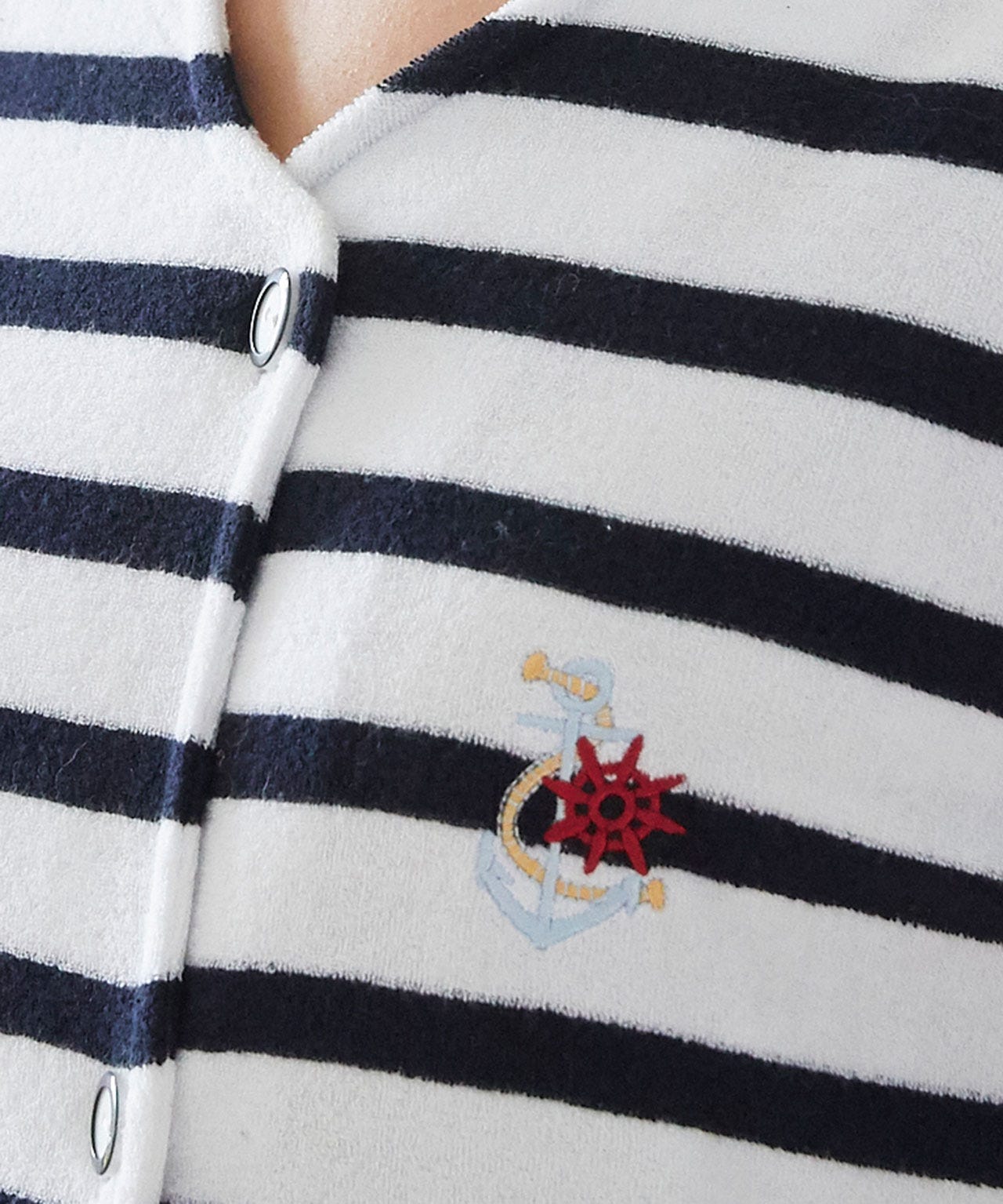 Marinière en éponge, manches courtes