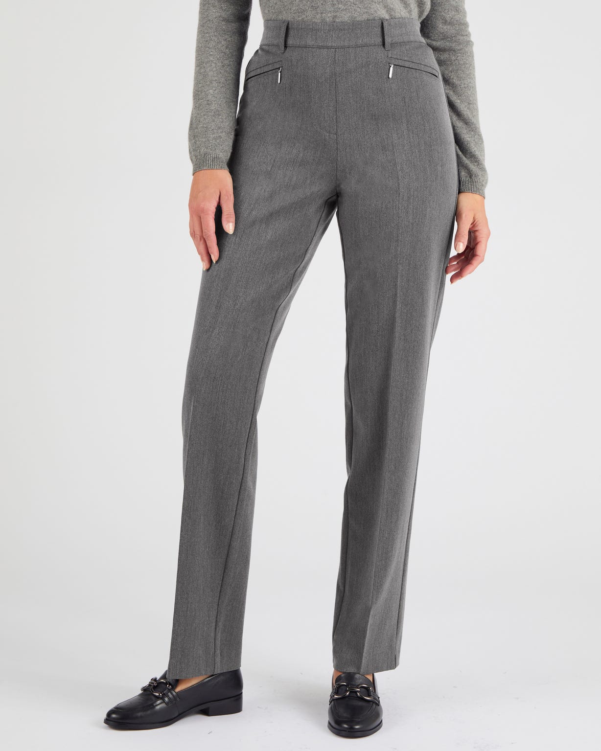 Pantalon droit classique enfilable