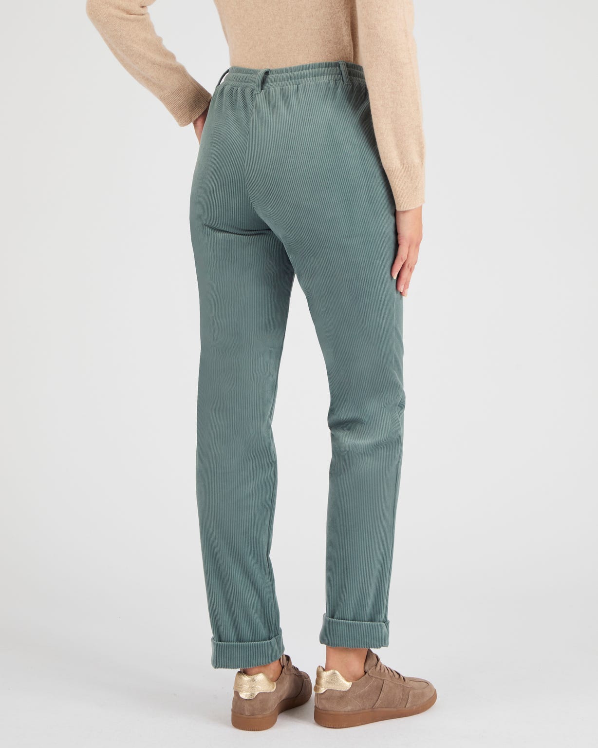 Pantalon velours milleraies enfilable