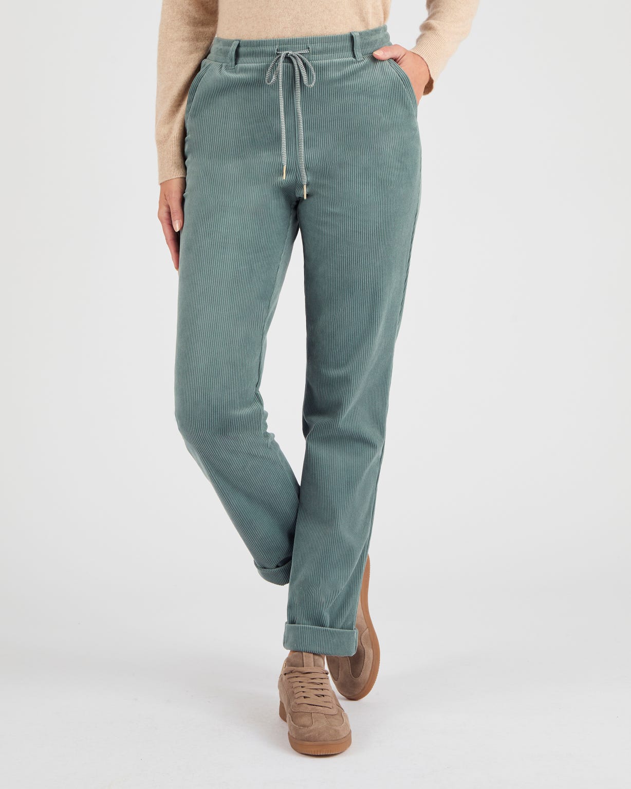 Pantalon velours milleraies enfilable