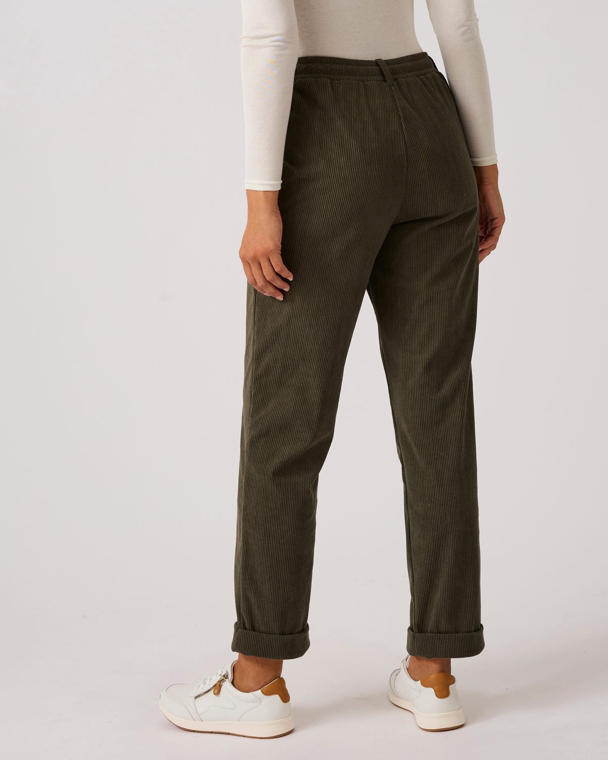 Pantalon velours milleraies enfilable