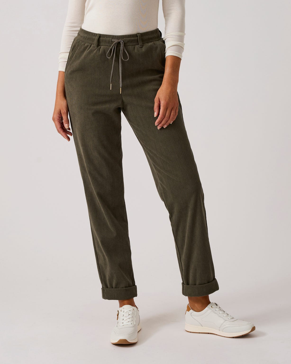 Pantalon velours milleraies enfilable
