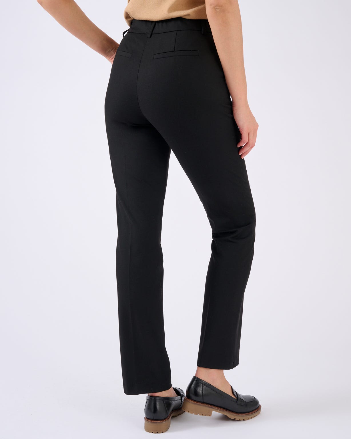 Pantalon cigarette mélange laine