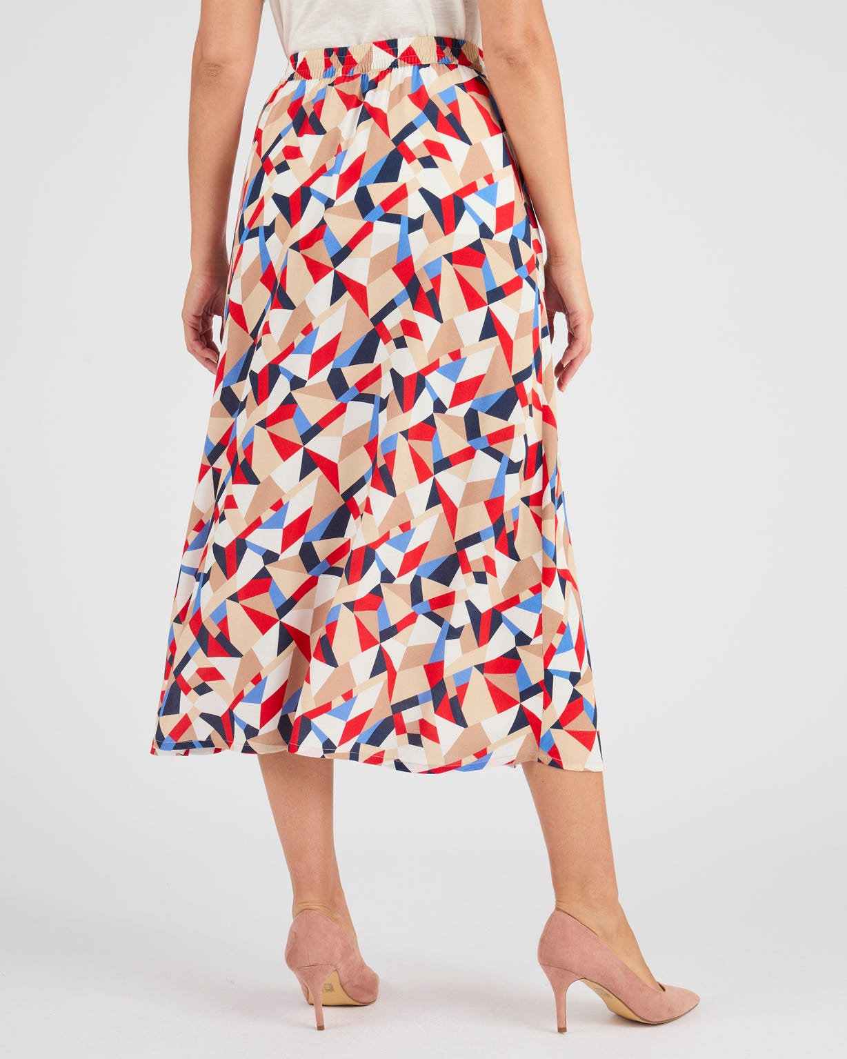 Jupe boutonnée pure viscose