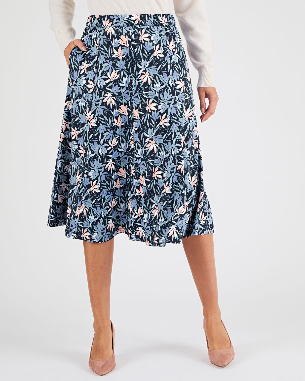 Jupe maille chaude stretch