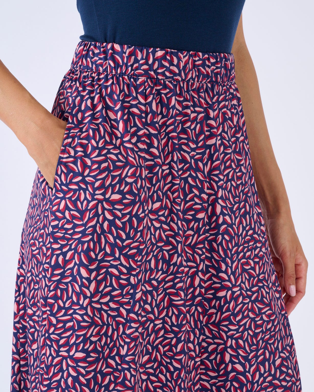 Jupe maille chaude à panneaux