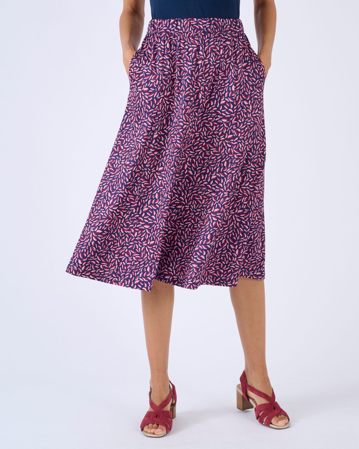 Jupe maille chaude à panneaux