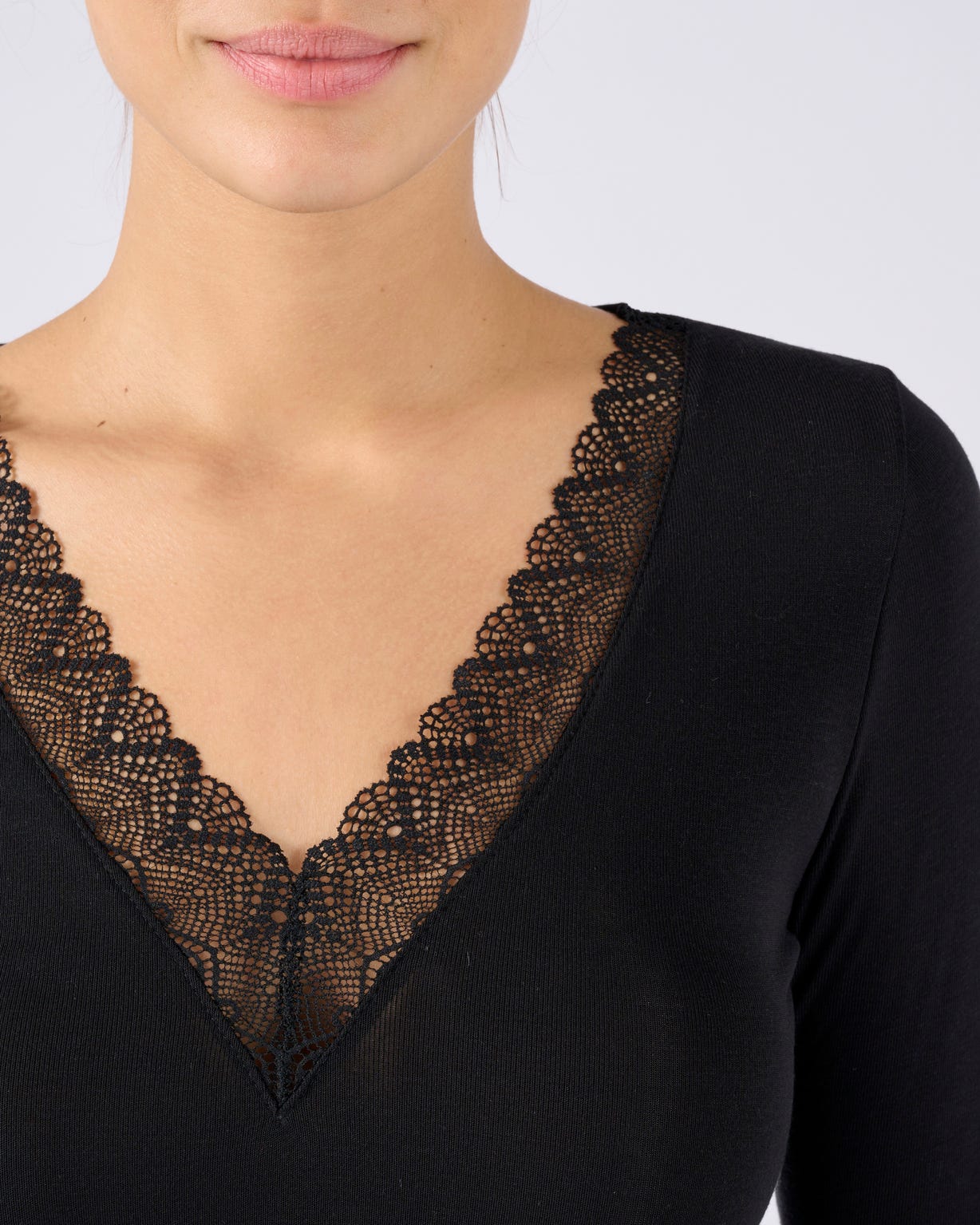 T-shirt dentelle manches longues Thermolactyl Sensitive