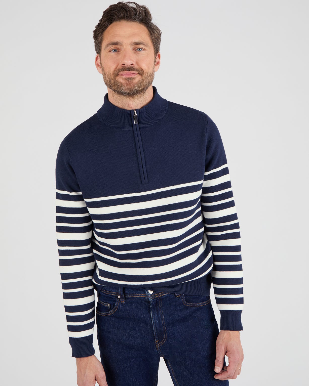 Pull col montant zippé