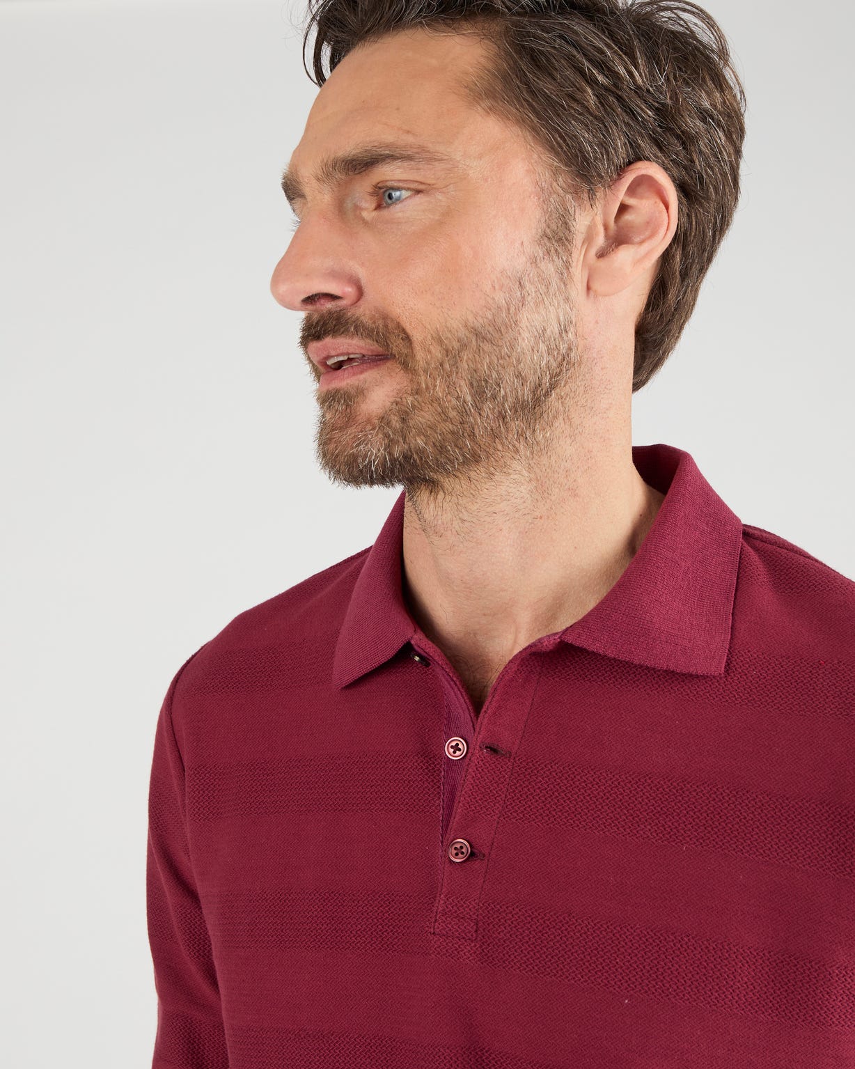 Polo manches longues pur coton