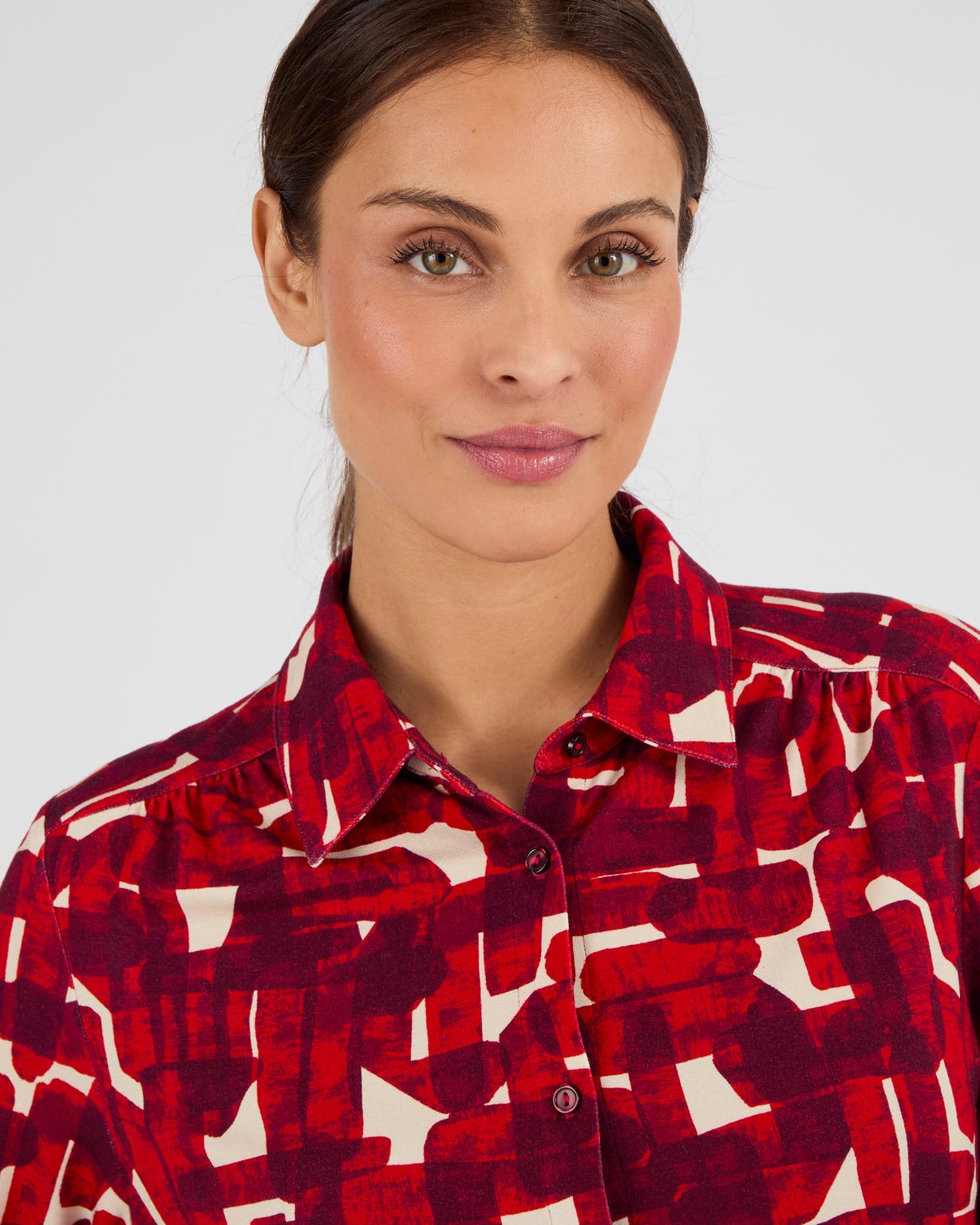 Chemisier maille fluide viscose stretch