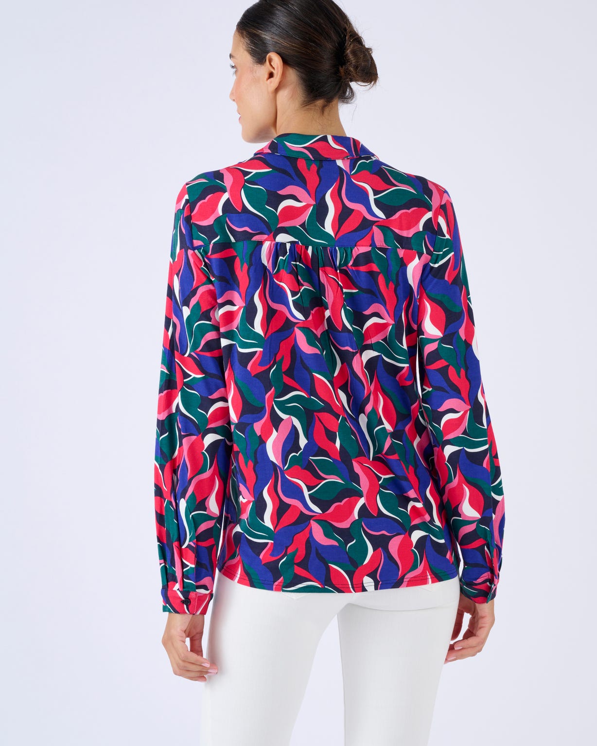 Chemisier maille fluide viscose stretch