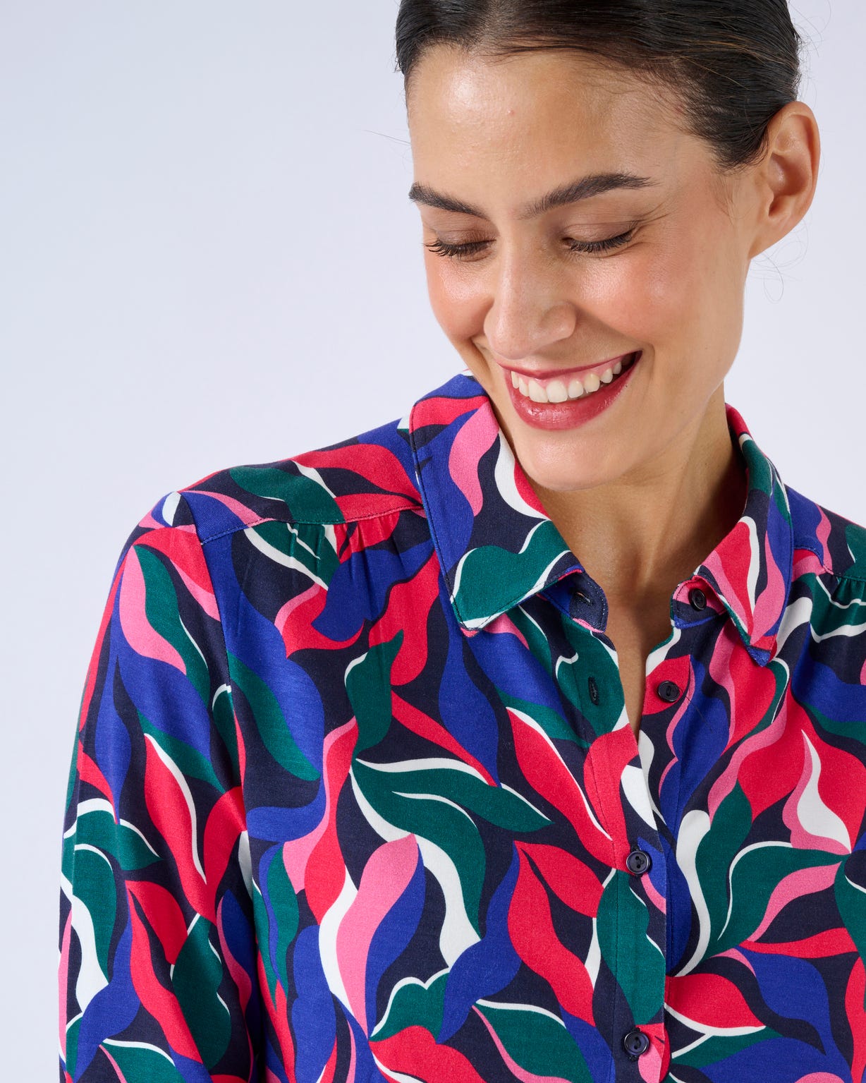 Chemisier maille fluide viscose stretch