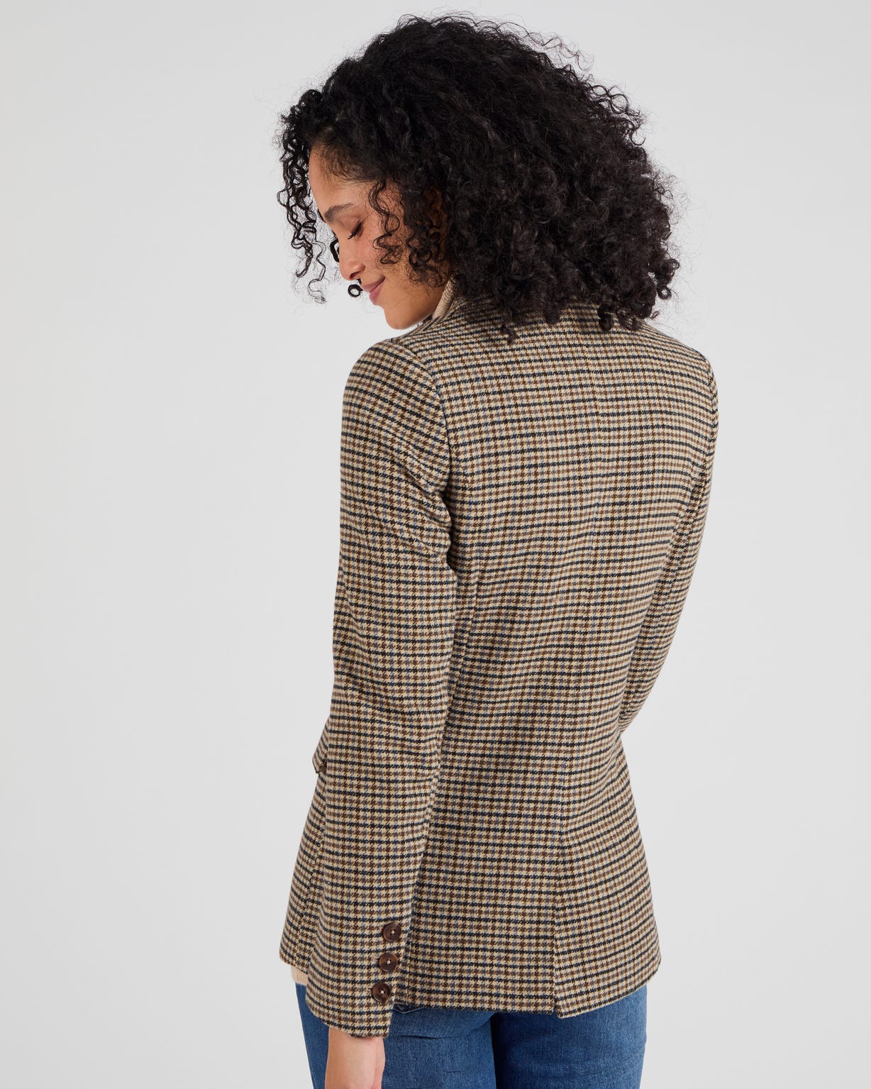 Veste motif pied-de-poule