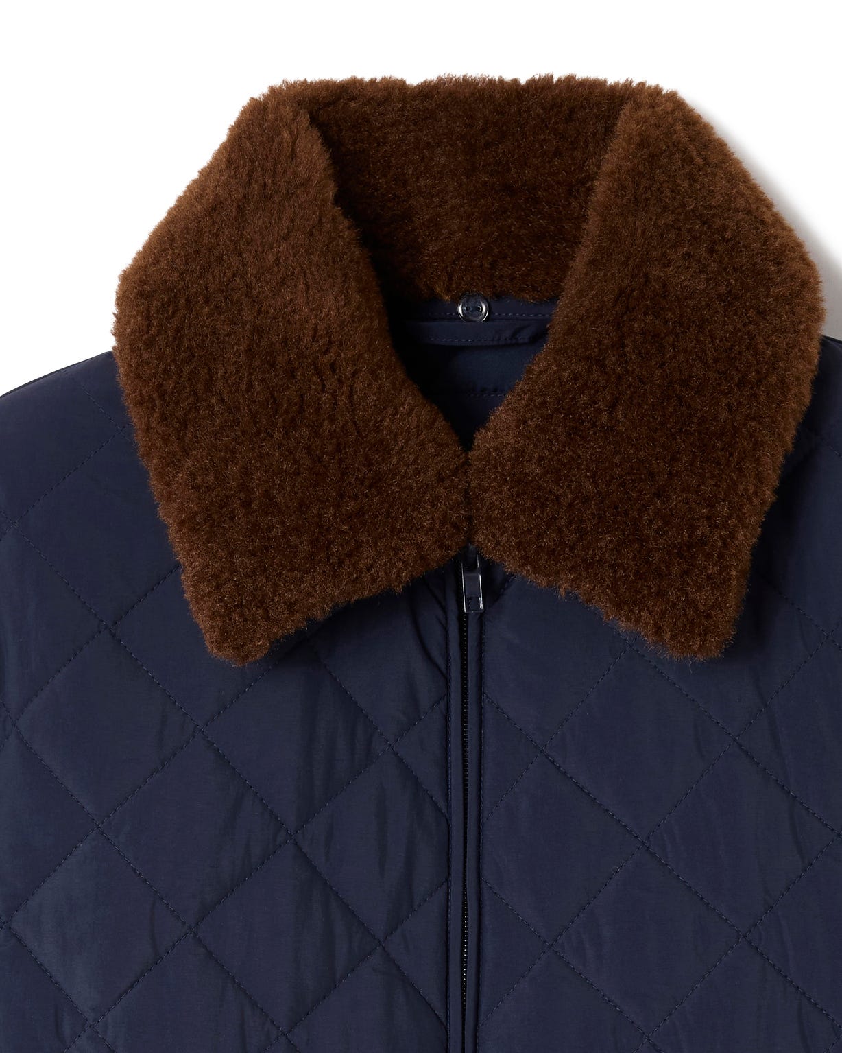 Veste col imitation fourrure amovible