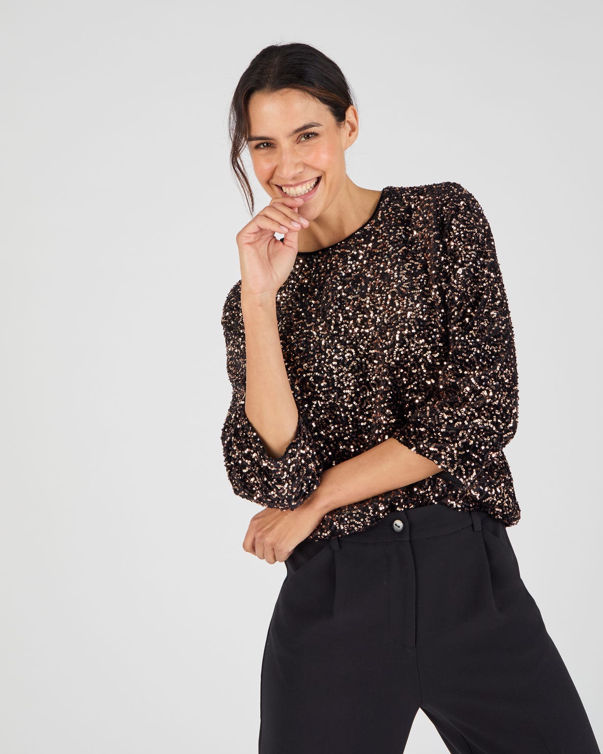 Blouse à sequins