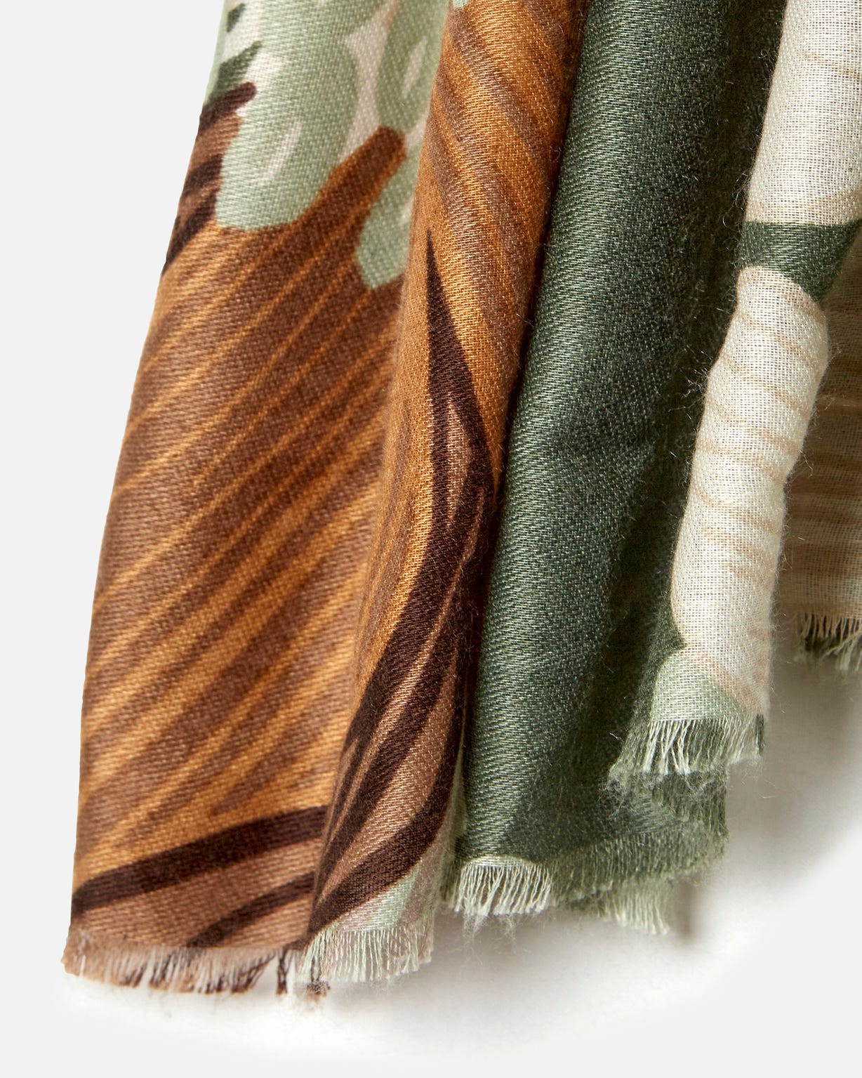 Foulard motif grandes fleurs