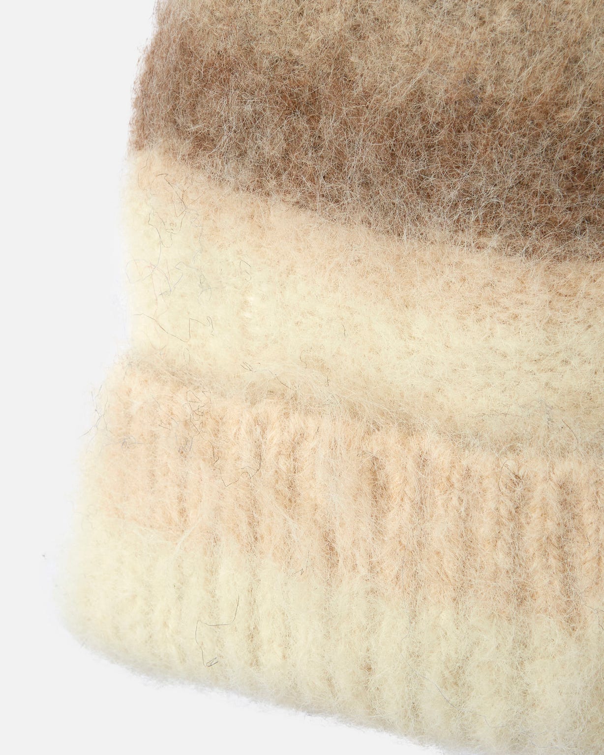 Bonnet maille moelleuse rayée