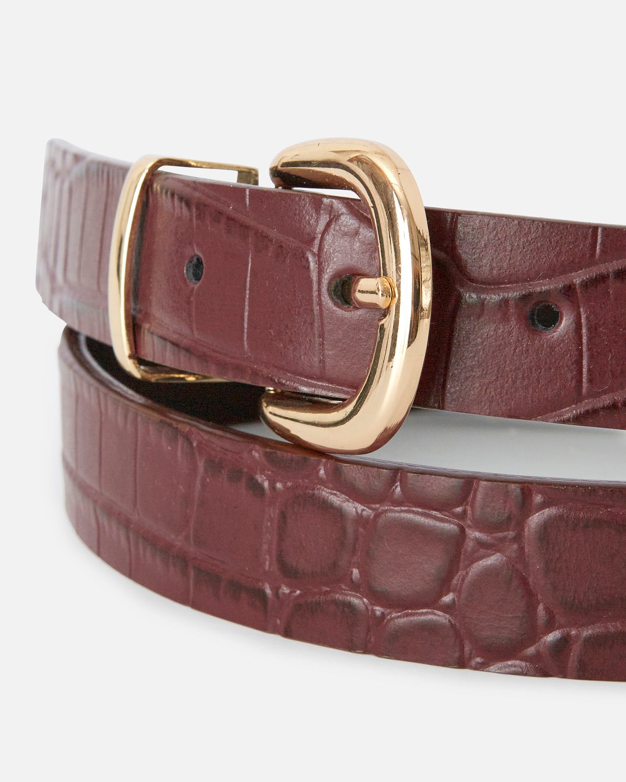 Ceinture embossée motif animalier