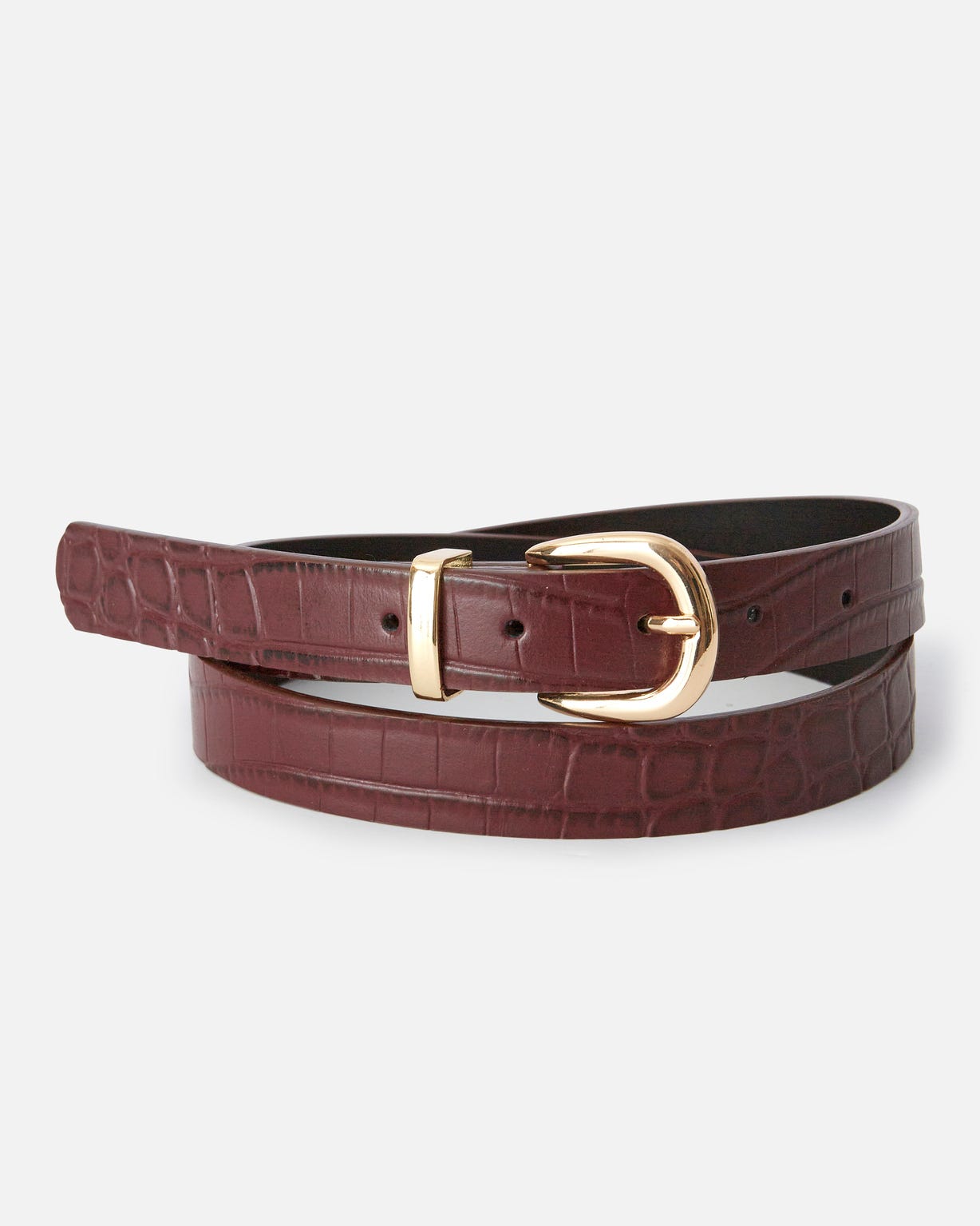 Ceinture embossée motif animalier