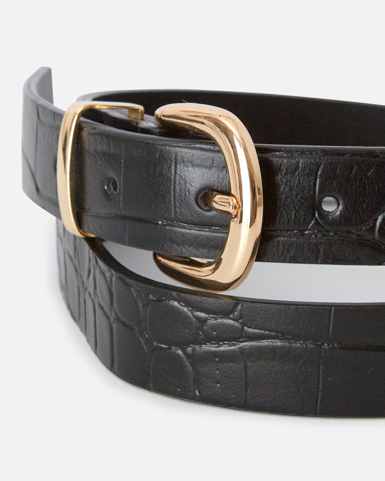 Ceinture embossée motif animalier