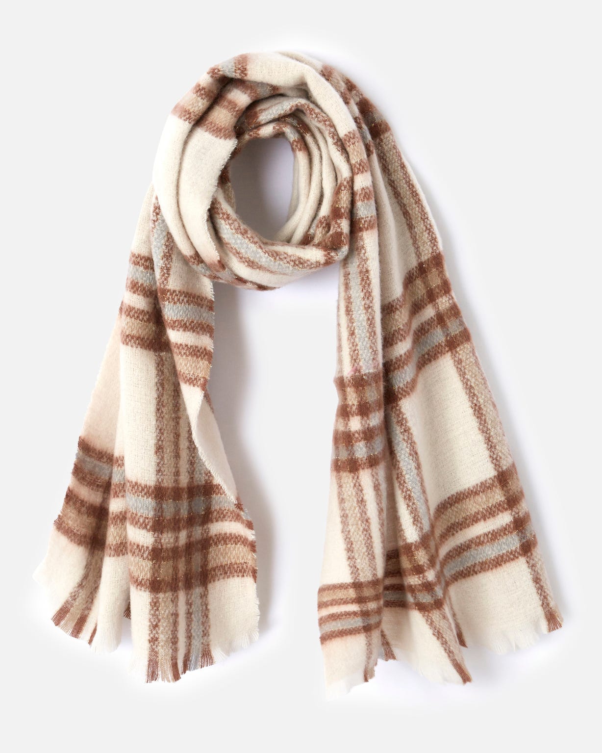 KGM Accessories Écharpe Tartan écossais Pour Homme Et Femme Doré