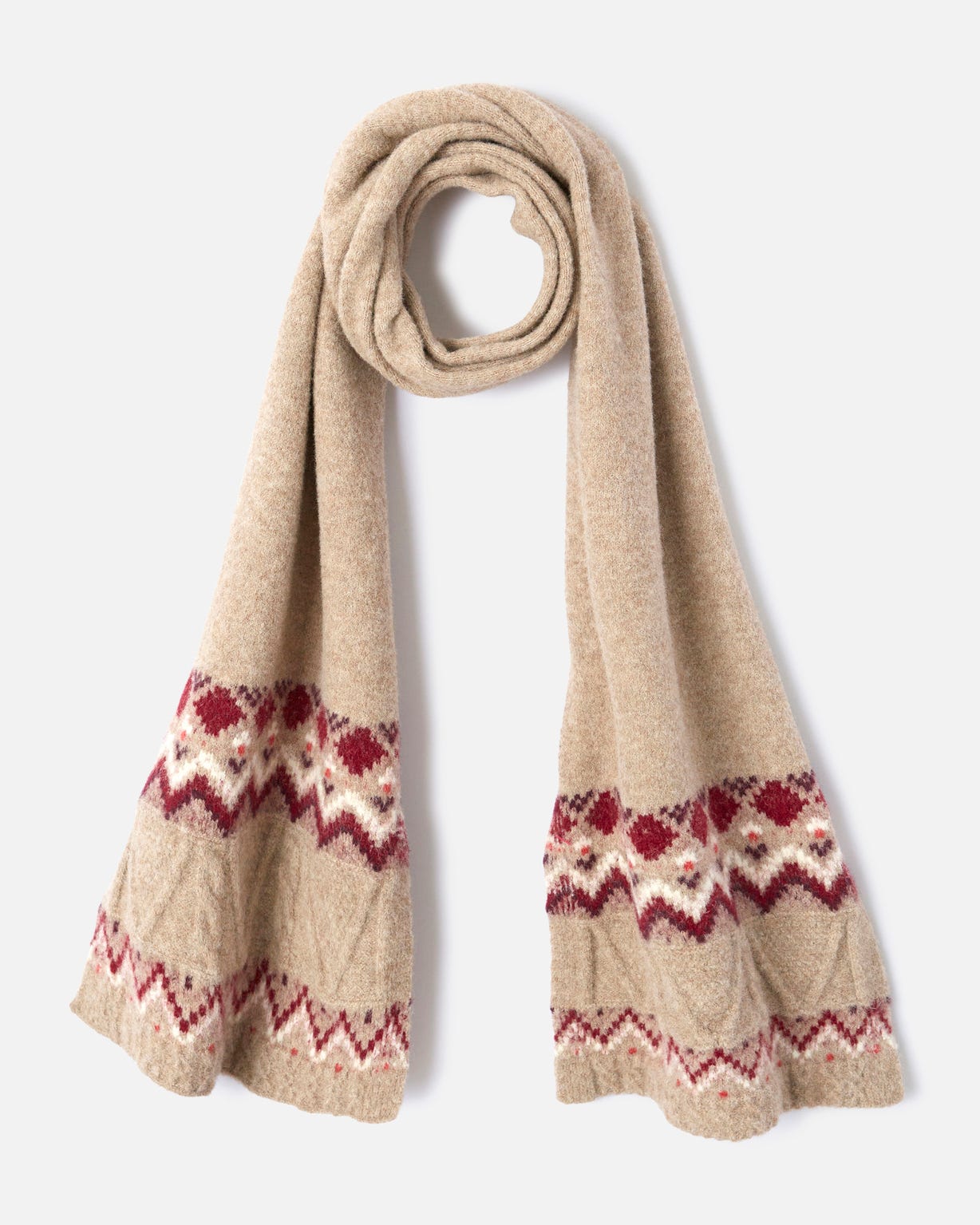 Echarpe Thermolactyl maille chinée et jacquard