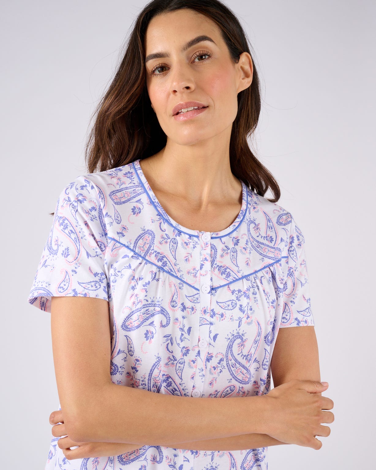 Chemise de nuit en maille jersey pur coton