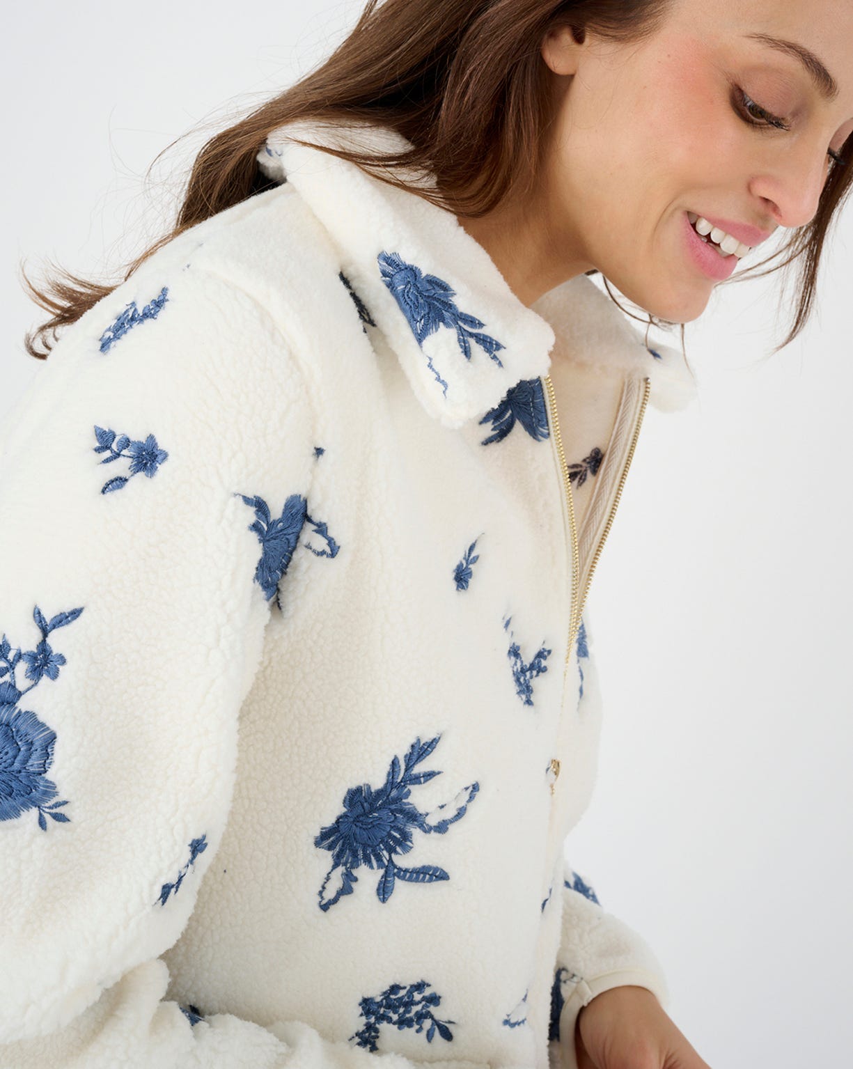 Veste de détente maille polaire brodée Thermolactyl