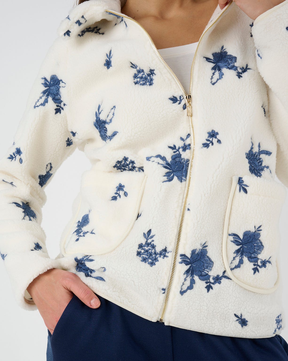 Veste de détente maille polaire brodée Thermolactyl