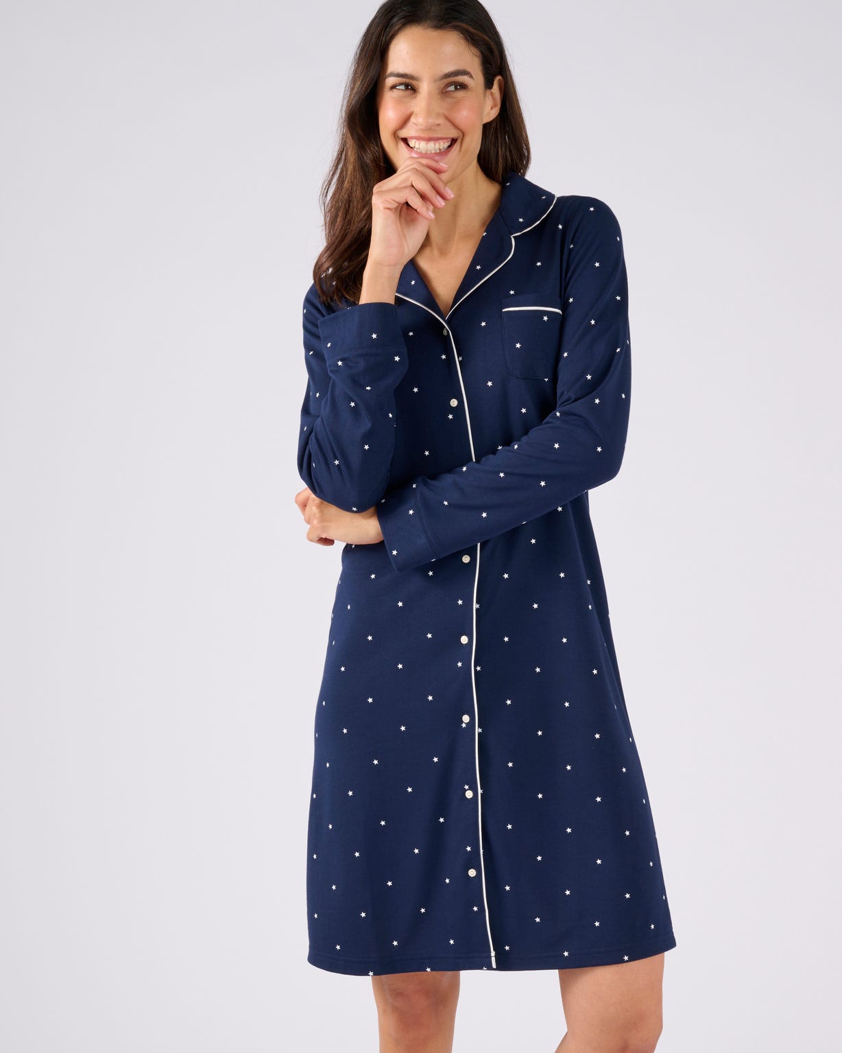 Chemise de nuit boutonnée Thermolactyl