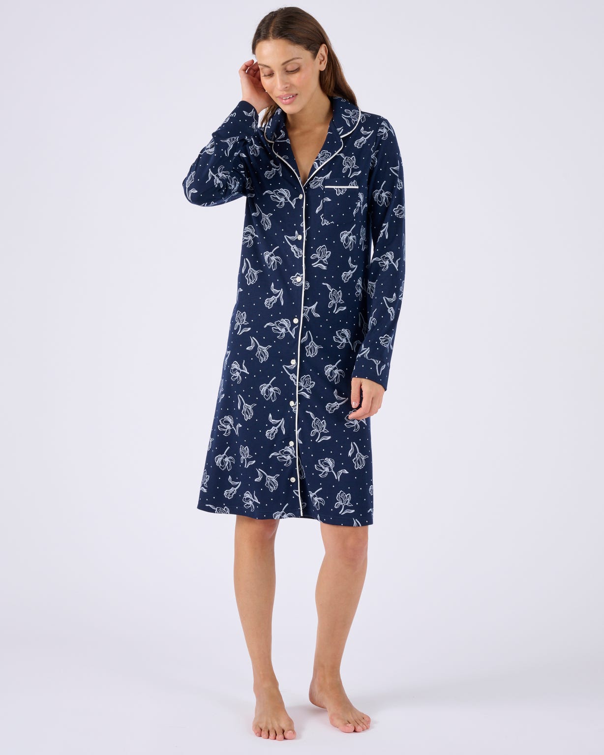 Chemise de nuit boutonnée Thermolactyl