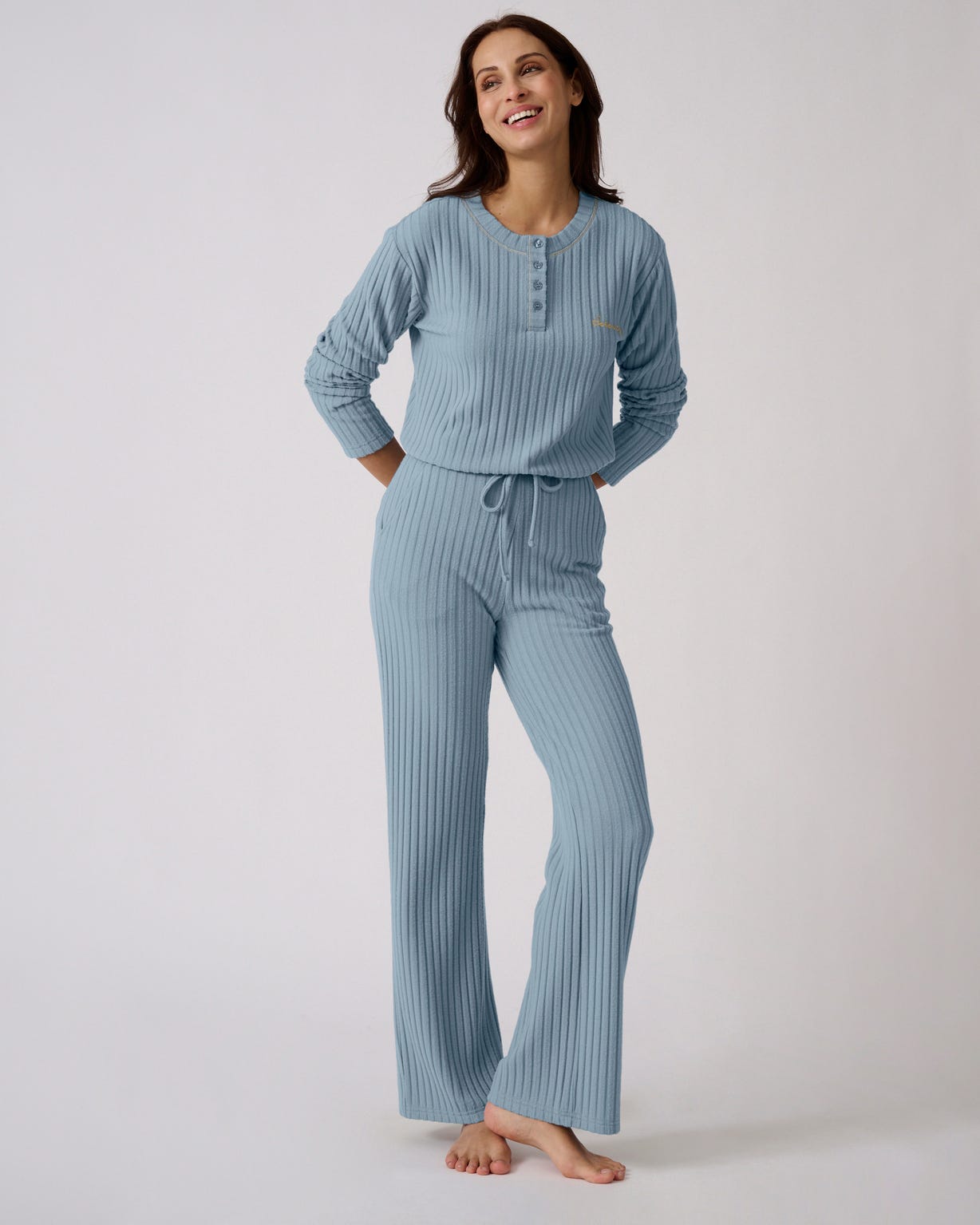 Pyjama Thermolactyl en maille côtelée