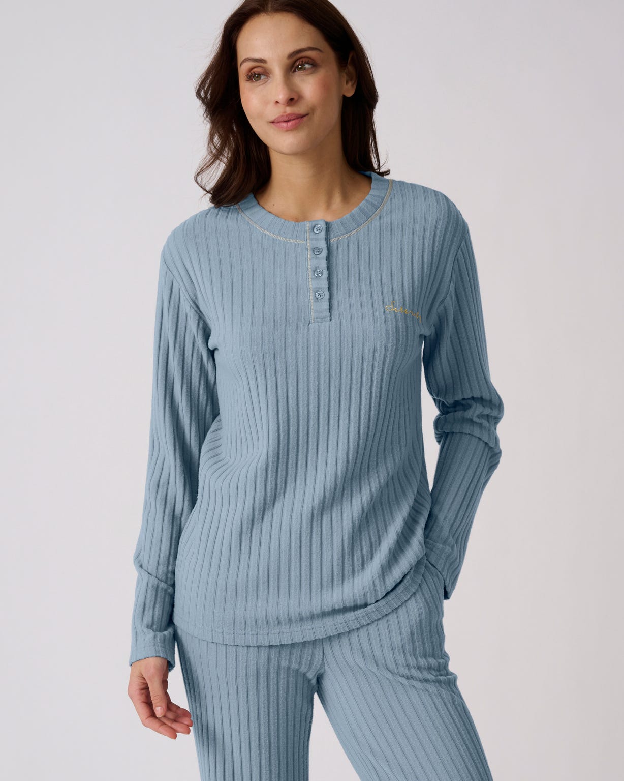 Pyjama Thermolactyl en maille côtelée