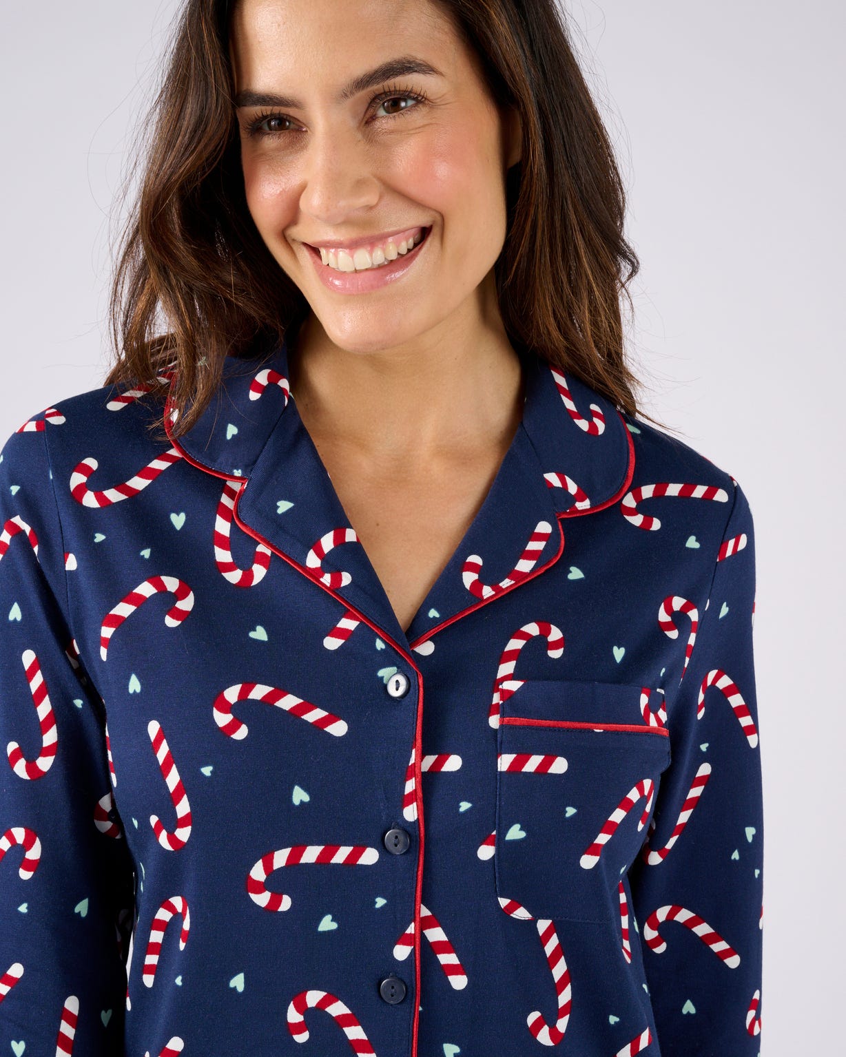Pyjama de Noël en maille jersey pur coton peigné