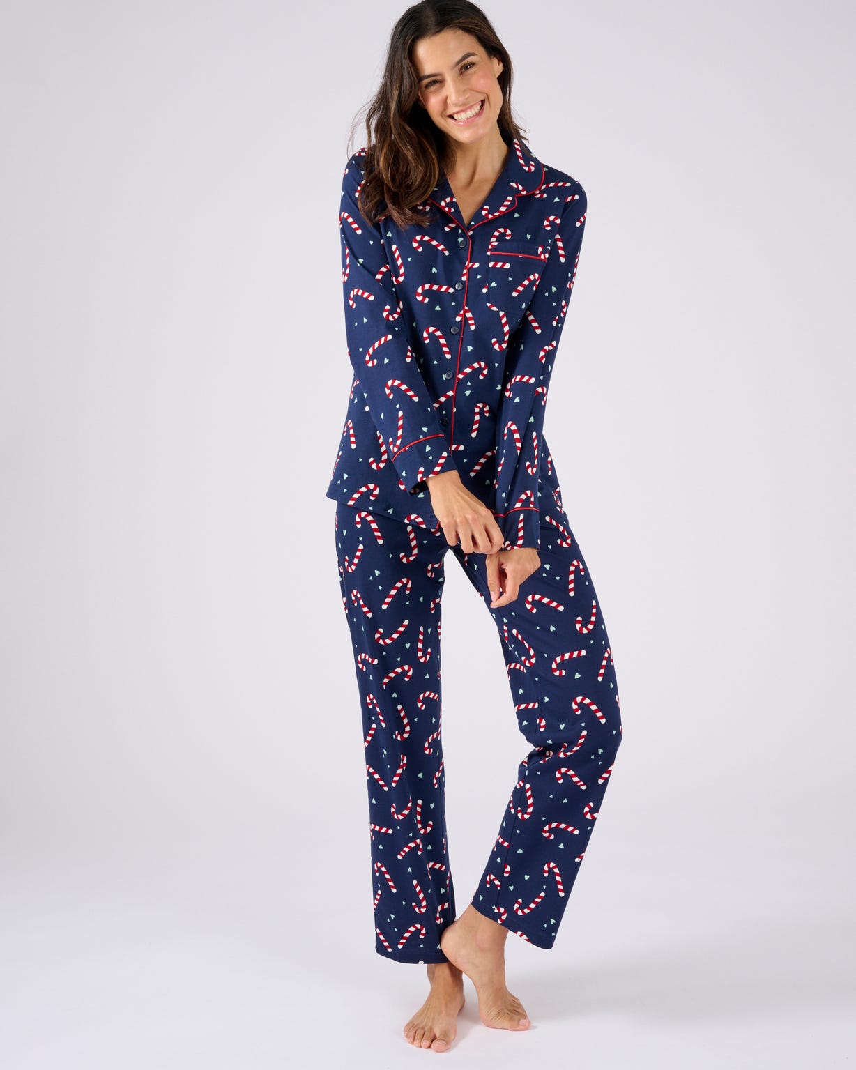 Pyjama de Noël en maille jersey pur coton peigné