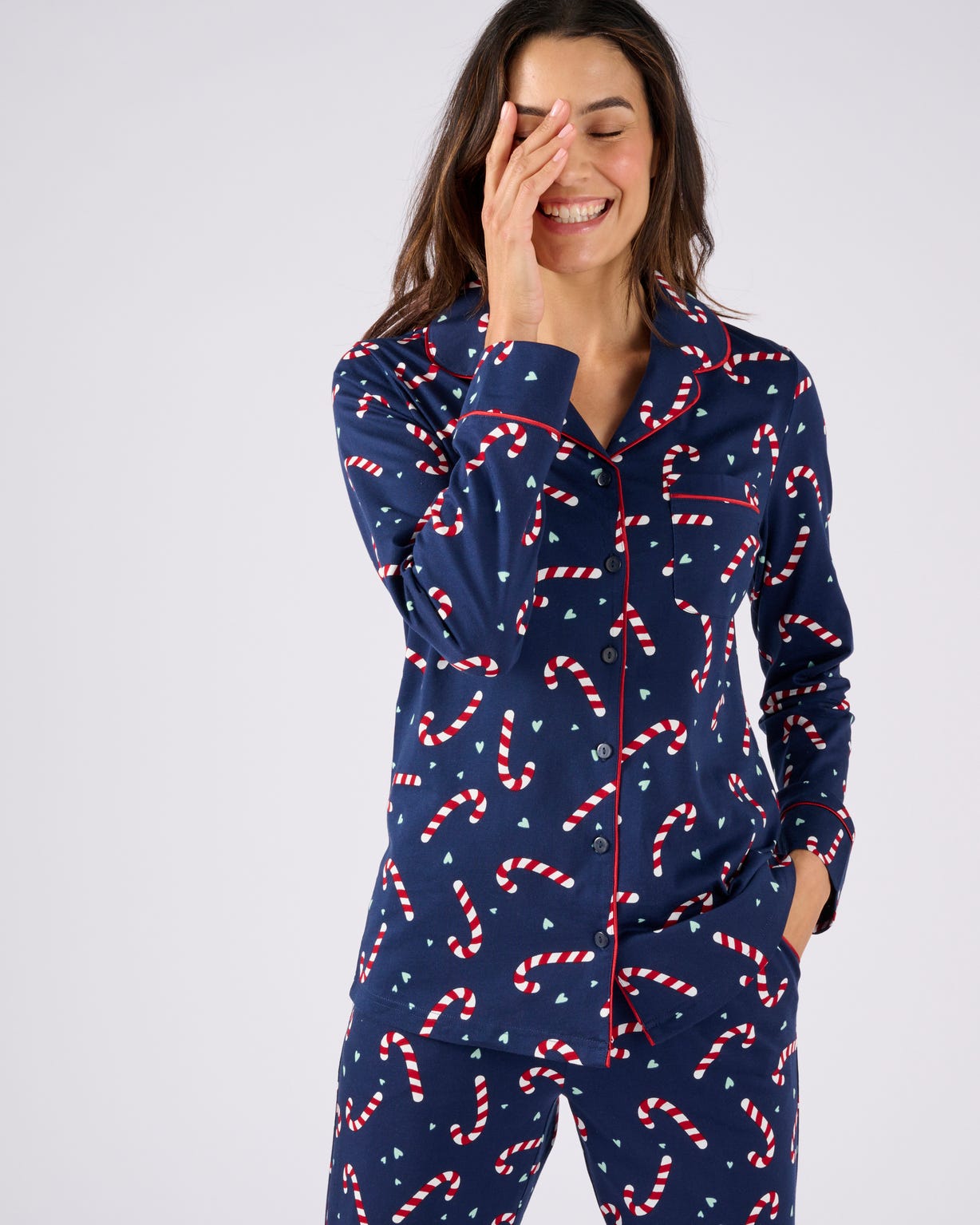 Pyjama de Noël en maille jersey pur coton peigné