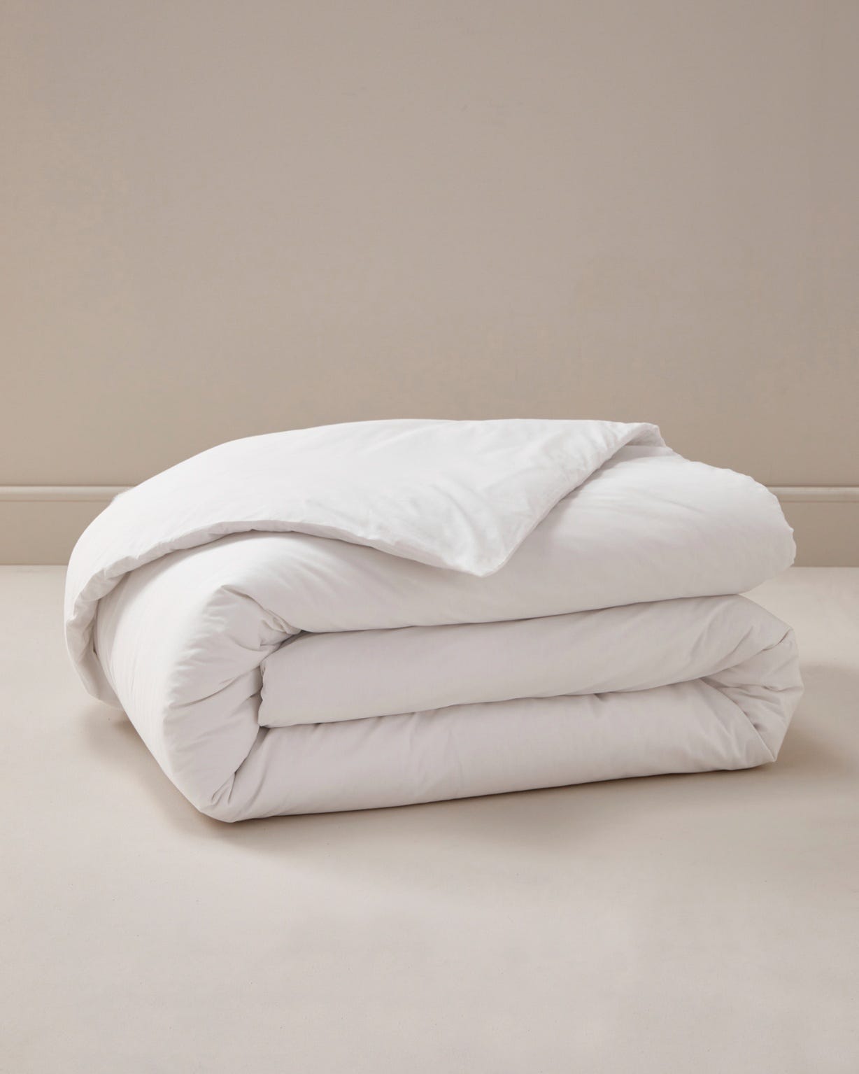 Housse de couette en percale pur coton.