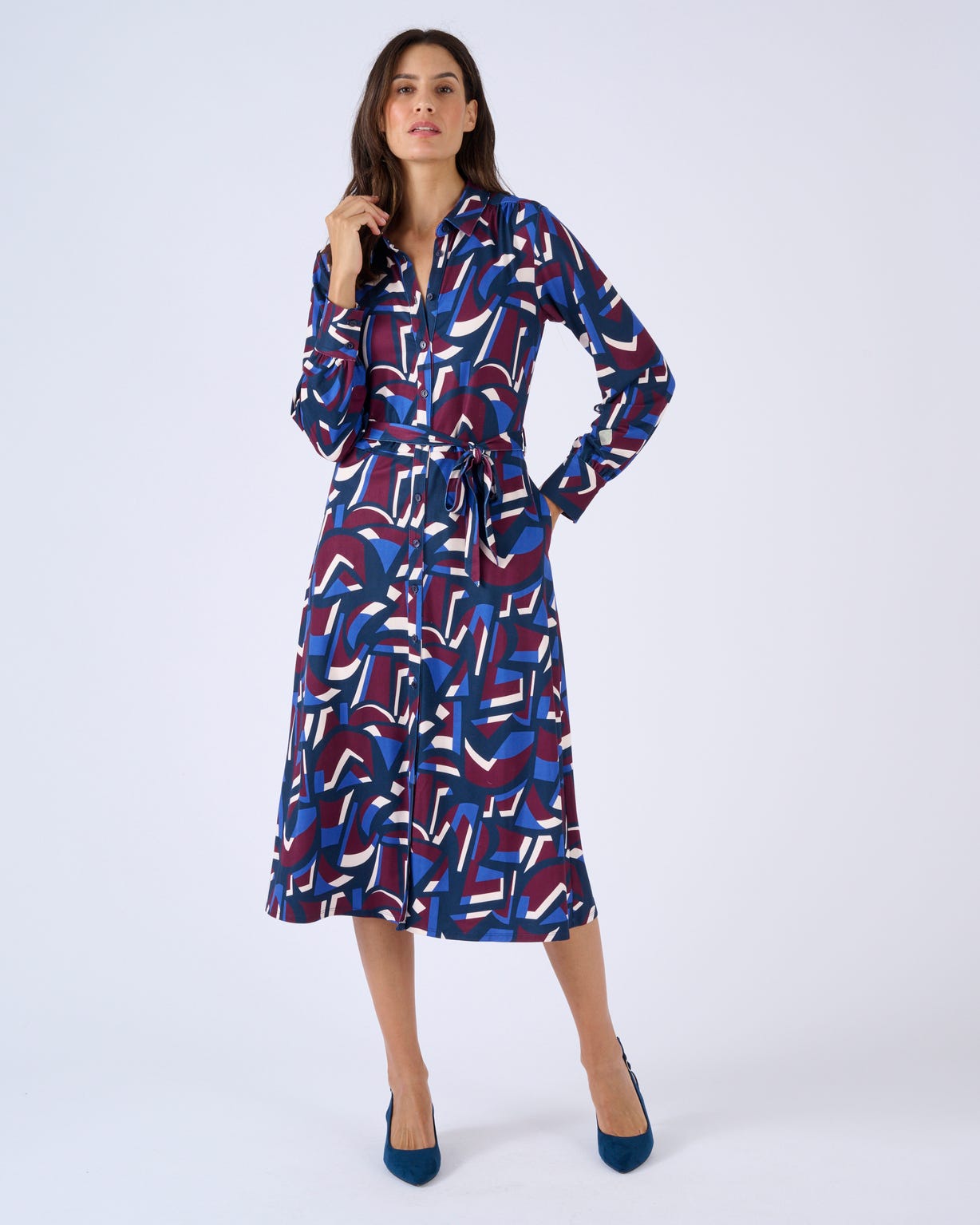 Robe en maille chaude.