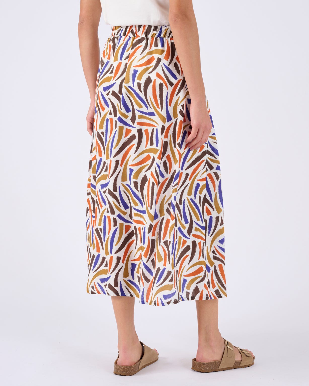 Jupe toute boutonnée imprimée