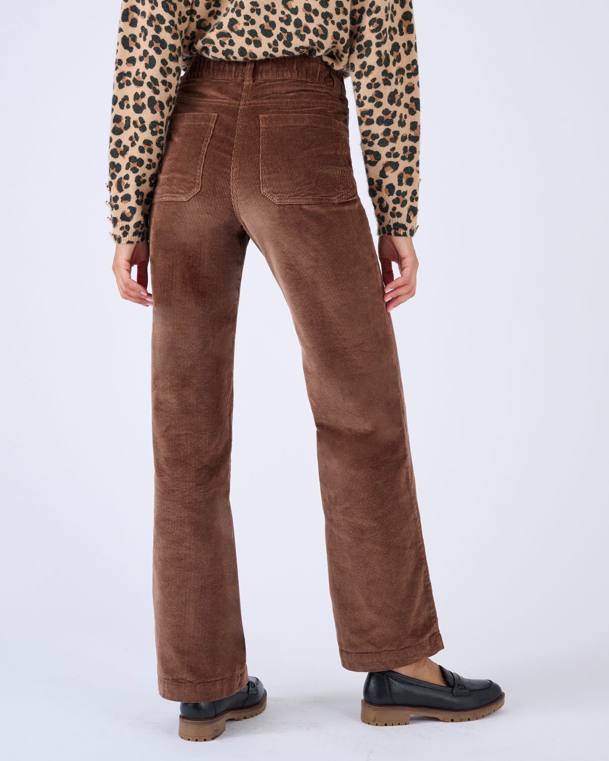 Pantalon velours large