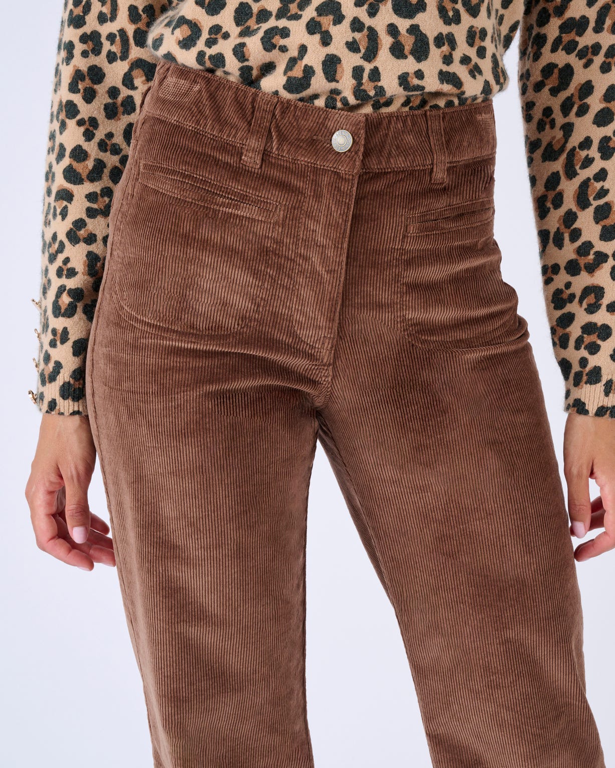 Pantalon velours large