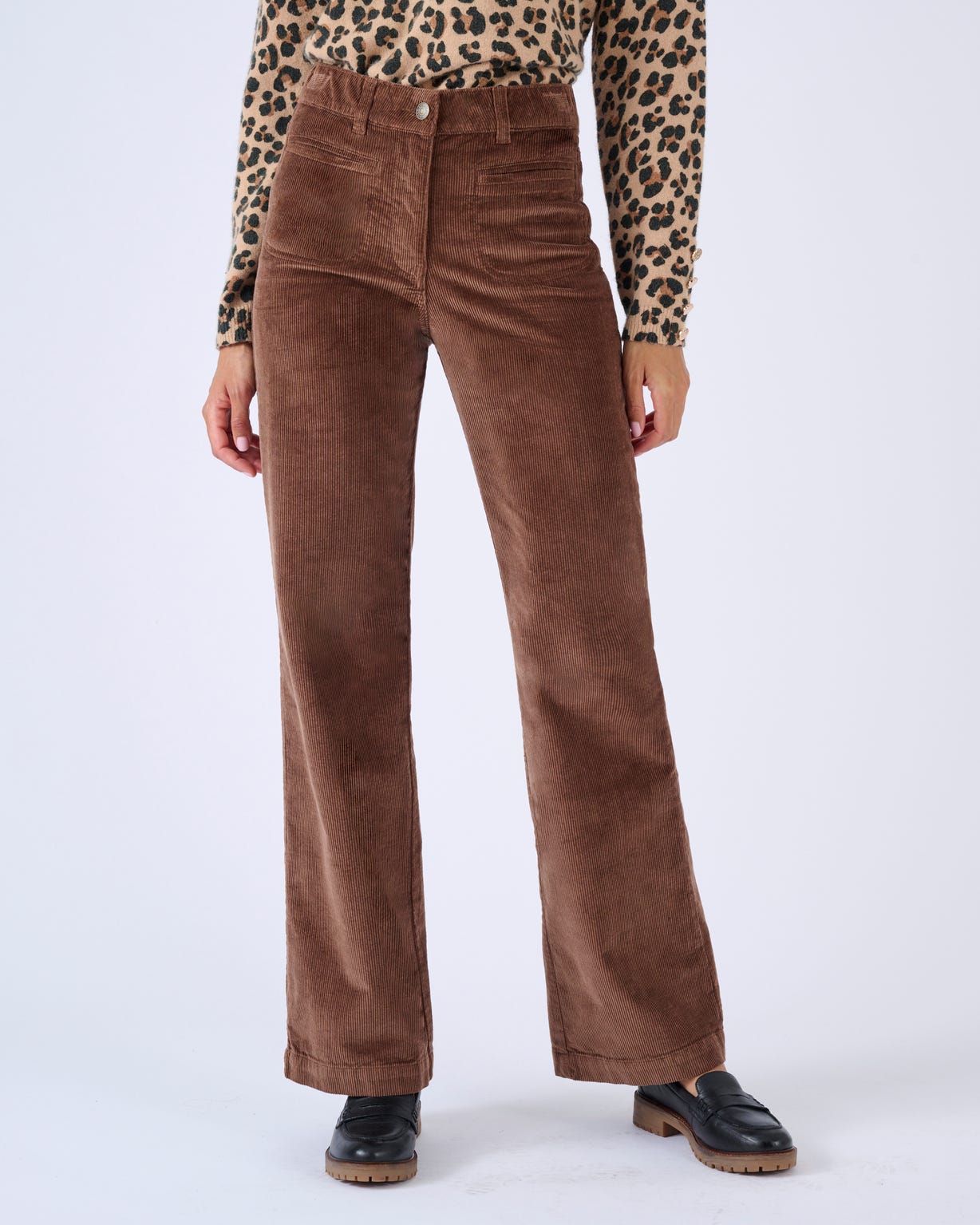 Pantalon velours large