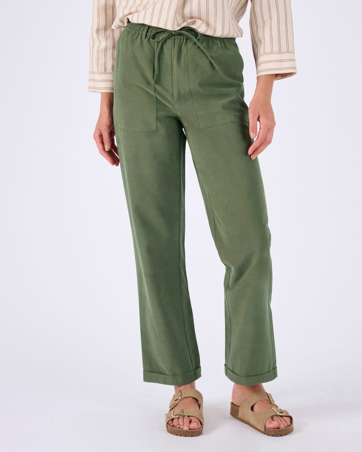 Pantalon 7/8ème enfilable poches cargo