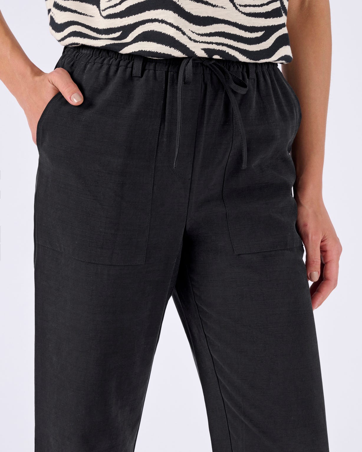 Pantalon 7/8ème enfilable poches cargo
