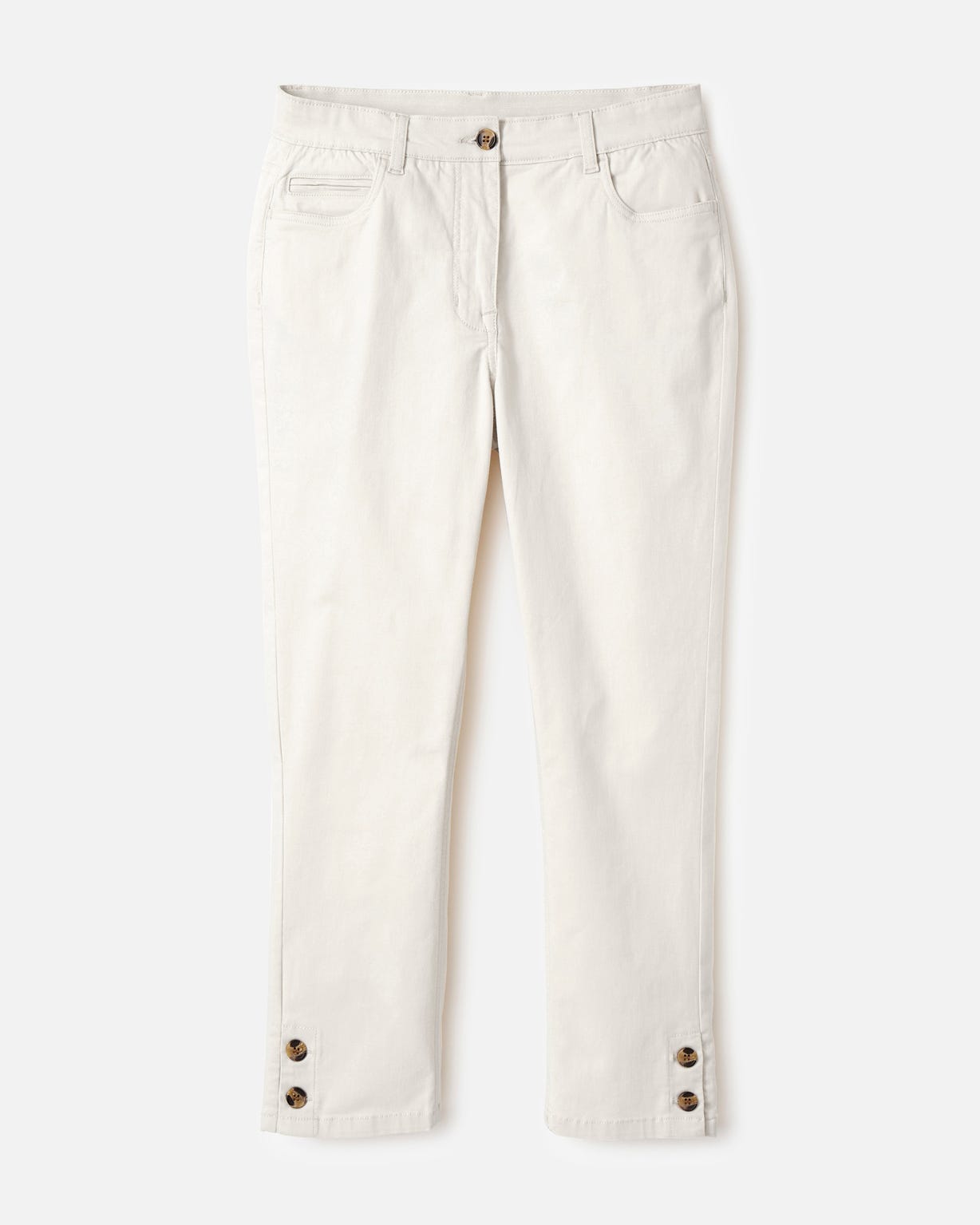 Pantalon 7/8ème fantaisie boutonnée