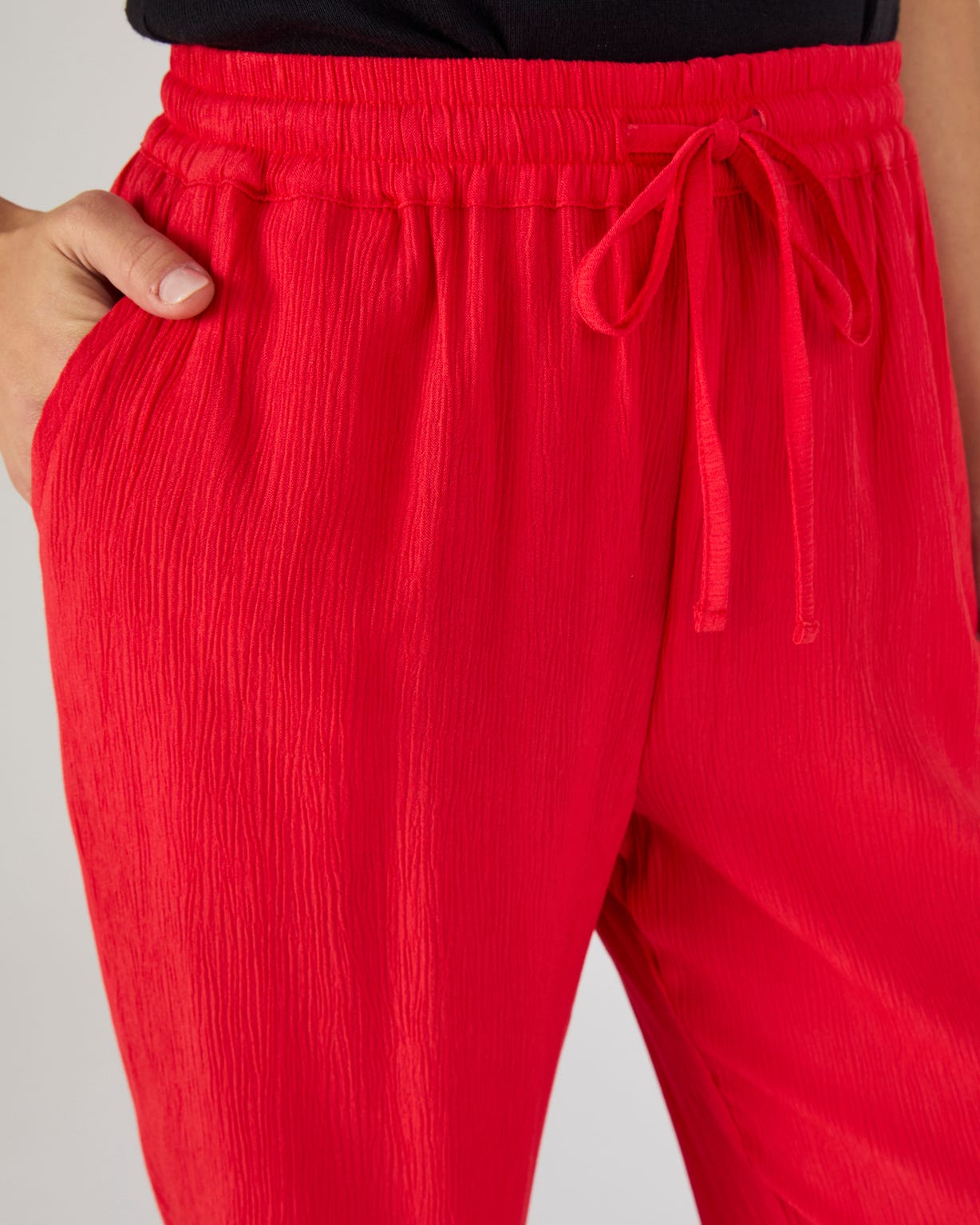 Pantalon crépon enfilable