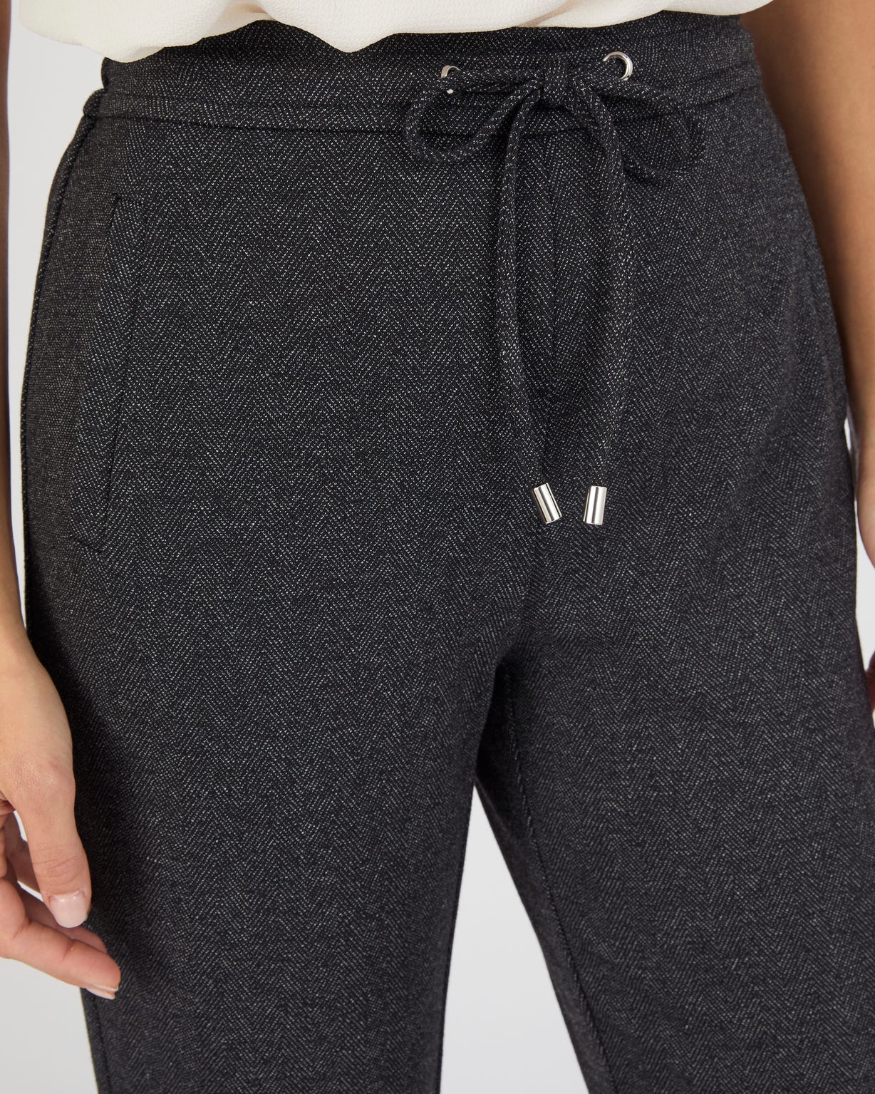 Pantalon maille jacquard enfilable